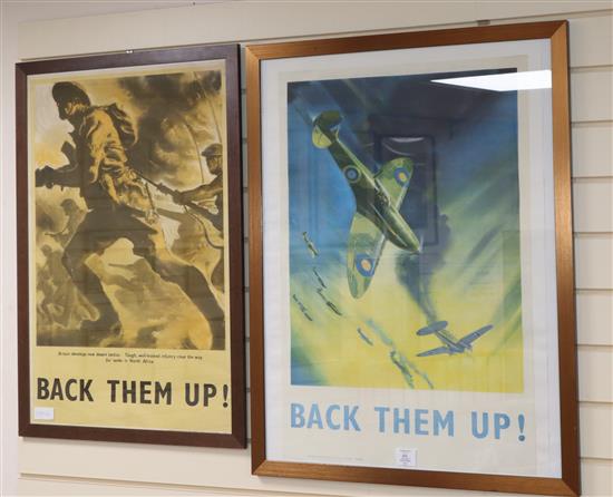 Two WWII propaganda posters